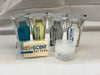 Collection of FreshScent toiletries including bar soap, bottles, and stick deodorant on a white background.